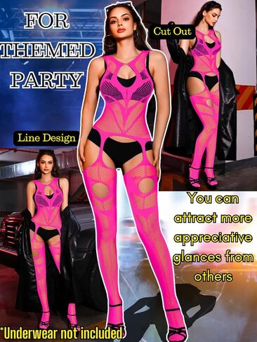 جوارب الجسم للنساء المثيرة، ملابس داخلية شبكية على شكل هيكل عظمي، ملابس رائعة لحفلات الهالوين المتوهجة in Kuwait