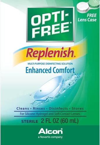 Opti-Free RepleniSH Multi Purpose Disinfecting Solution-2 Fl Oz (60 ml), Carry On Size in Kuwait