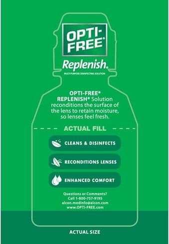 Opti-Free RepleniSH Multi Purpose Disinfecting Solution-2 Fl Oz (60 ml), Carry On Size in Kuwait