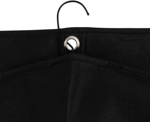 PARTY BARGAINS 40 Inch Non-Woven Garment Storage Bags - 5 Pieces | Black Fabric Clothes Cover Suit Bags for Wrinkle-Free Travel & Stylish Wardrobe Protection in Saudi Arabia