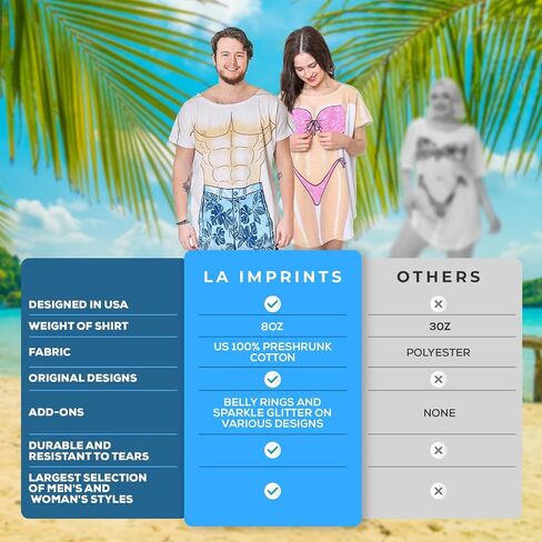 The Original Women's Bikini Shirt - Funny Bikini Print Bathing Suit Cover-up Beach Tshirt Dress for Women Men in Saudi Arabia