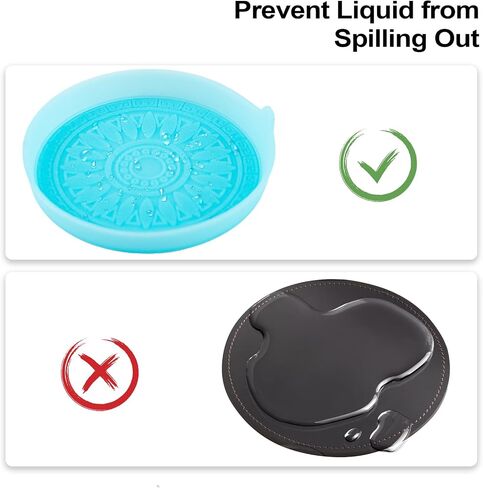 6 Pack Silicone Car Coasters, Universal Non-Slip Spill-Proof Car Cup Coasters, Recessed Car Coasters for Cup Holders, Removable Car Cup Holder Coaster, Car Accessories Interior - Black in Saudi Arabia