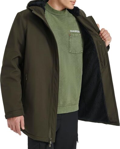 Champion Men's Mid-Length Soft Shell Performance Jacket with Sherpa Lining in Saudi Arabia