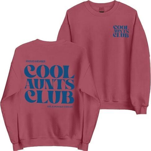 Cool Aunts Club Sweatshirt Women Aunt Sweatshirt Promoted To Aunt Sweater Long Sleeve Future Aunt Gifts in Kuwait