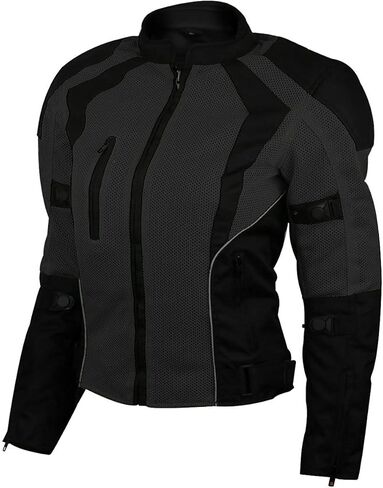 Vance Advance Womens All Weather Season CE Armor Mesh Motorcycle Biker Riding Jacket in Kuwait