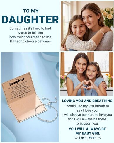 Bracelets for Mom/Daughter, Birthday Christmas Mothers Day Valentines Day Gifts for Women in Kuwait