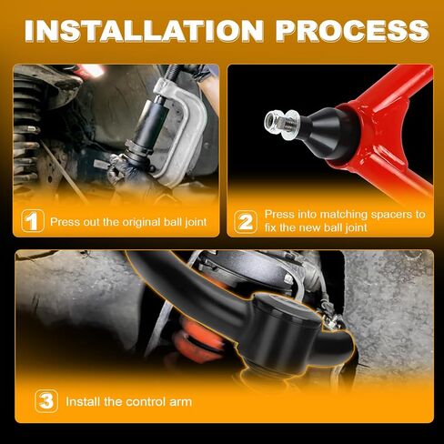 أذرع التحكم العلوية الأمامية للرفع 2-4 بوصة مع مفصل كروي يناسب تاهو سيلفرادو سييرا 1500 2007-2018، طقم تعليق مكون من قطعتين أذرع تحكم قابلة للتعديل تناسب يوكون أفالانش سوبربان 2007-2014 in Kuwait