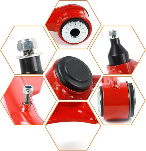 أذرع التحكم العلوية الأمامية للرفع 2-4 بوصة مع مفصل كروي يناسب تاهو سيلفرادو سييرا 1500 2007-2018، طقم تعليق مكون من قطعتين أذرع تحكم قابلة للتعديل تناسب يوكون أفالانش سوبربان 2007-2014 in Kuwait