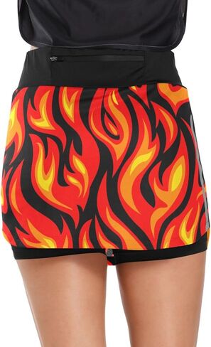 Women's Tennis Skirt Inner Shorts Lightweight Golf Casual Sports Skirt with Pockets in Kuwait