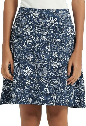 NOOYME 20" Skorts for Women Athletic Skort Modest with Pockets Knee Length Tennis Golf Skirts in Kuwait
