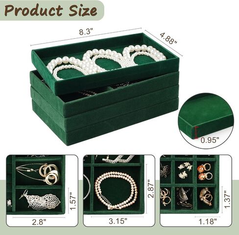Jewelry Organizer Trays for Drawers Drawer Organizer Jewelry Trays Drawer Jewelry Organizer Tray Jewelry Organizer for Drawer (Beige) in Saudi Arabia