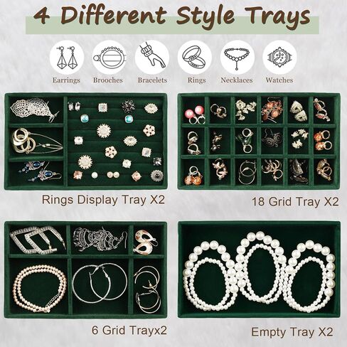 Jewelry Organizer Trays for Drawers Drawer Organizer Jewelry Trays Drawer Jewelry Organizer Tray Jewelry Organizer for Drawer (Beige) in Saudi Arabia