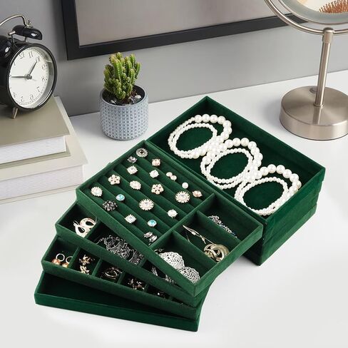 Jewelry Organizer Trays for Drawers Drawer Organizer Jewelry Trays Drawer Jewelry Organizer Tray Jewelry Organizer for Drawer (Beige) in Saudi Arabia