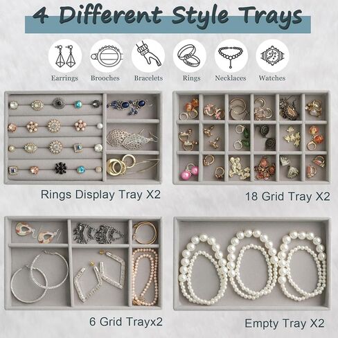 Jewelry Organizer Trays for Drawers Drawer Organizer Jewelry Trays Drawer Jewelry Organizer Tray Jewelry Organizer for Drawer (Beige) in Saudi Arabia