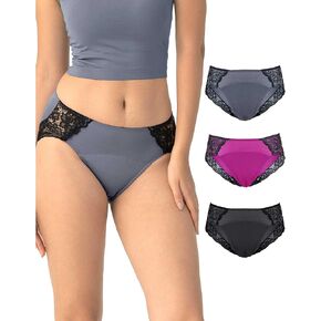 Neione Period Underwear Menstrual Panties Postpartum Briefs Women Lace Hipster