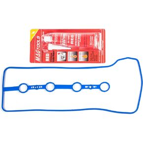 VS50530R 2001-2012 Compatible With Pontiac Vibe Scion TC XB Toyota Camry Corolla Highlander Matrix Rav4 Valve Cover Gasket & High Temperature(650º F) Gasket Maker 2.0L 2.4L L4 2AZFE 1AZFE VS50362