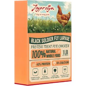 10LB Dried Black Soldier Fly Larvae for Chicken– 85X More Calcium Grubs Than Mealworms for Strong Eggshells & Healthy Growth - High Proteinfor Chickens, Birds, Ducks, Geese & Pets