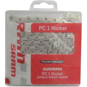 Sram Pc 1 Chain - Single Speed Nickel, 114 Links, Snaplock