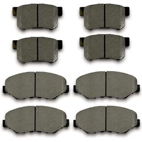8pcs Ceramic Front Rear Brake Pads Compatible with 2005 2006 2012 2013 2014 Honda CR-V