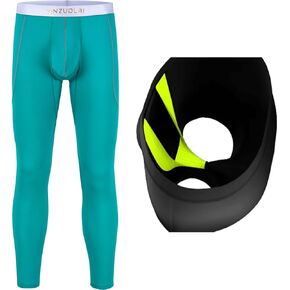 Men's Thermal Tight Underwear with Pouch Scrotum Support Hammock Slim Long Johns