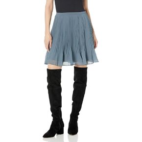 Club Monaco Women's Pleated Short Crinkle Skirt