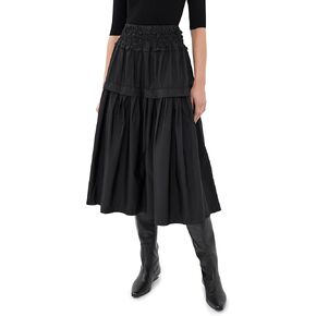 Sea Women's Belen Taffeta Smocked Tiered Skirt