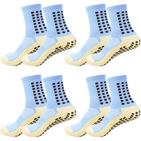 Grip Socks Men's Soccer Socks Anti Slip Non Skid Athletic Socks for Men Grip Socks for Soccer Basketball