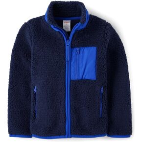 Gymboree Boys' and Toddler Sherpa Full Zip Jacket