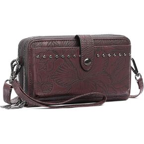 SENDEFN Wristlet Wallet Small Cell Phone Purse Crossbody Bags for Women