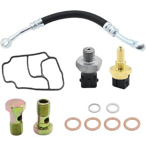 VIKKSAER 11361705532 Engine Oil Filter Housing Seal Kit, 11421719855 Replacement for BMW E46 E39 E53 E85 325Ci 530i X5 Z3, Engine Oil Filter Housing Kit