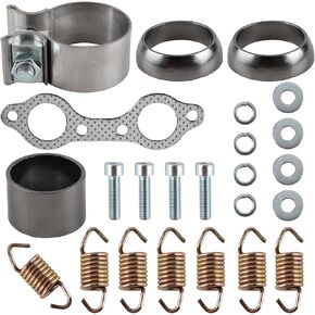 MOTOALL Exhaust Gasket Spring Rebuild Kit 3610047 Fit for Polaris Sportsman 600 2003-2005 for Sportsman 700 2002-2006 for Sportsman 800 2005-2006