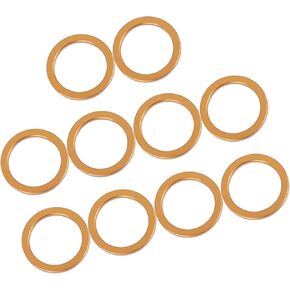 10pcs 30mm ID 40mm OD Motorcycle Exhaust Muffler Pipe Gasket Copper Tone for Honda CG125 Replacement Car Parts
