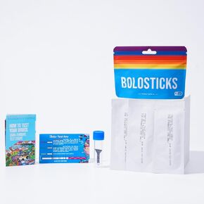 Fentanyl Test Strip Kit - Art Filled, Compact & Festival Ready - Rapid Test Strips, Testing Surface, Test Tube, Sample Scraper, and Info Booklet (Travelsize 3pcs)