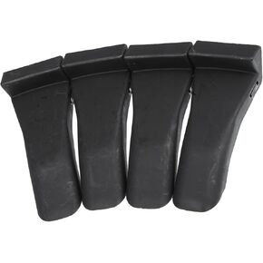 4pcs Tire Changer Tool Accessories Tire Changer Plastic Insert Tire Changers Clamp Covers Protectors Bent Leg Style Black Replacement