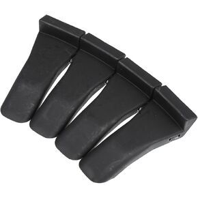 Motoforti 4pcs Tire Changer Tool Accessories Tire Changer Plastic Insert Tire Changers Clamp Covers Protectors Bent Leg Style Black Long-lasting