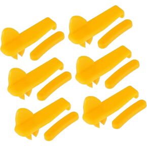 6 Set Tire Changer Plastic Insert Tire Demount Head Tire Machine Guard Wheel Side Protector for Mount Demount Duck Head Tyre Repair 2.48"x0.71"x1.18" Auto Accessories