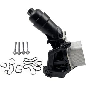 MUNIK Oil Cooler Filter Housing Assembly Compatible with BMW 2016-2022 230i 330e 330i 330i GT xDrive 430i 530e 530i 740e xDrive X3 X4 Replace# 11428596283 11428593771 11428586673 11428576429