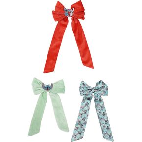 Disney Stitch & Angel 3-Piece Bow Clips Set