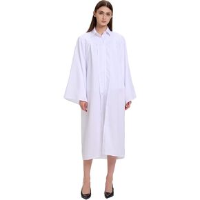 Unisex Matte Graduation Gown,Choir Robe for Church Judge Robes Costumes Pulpit Robe Pastor Baptism