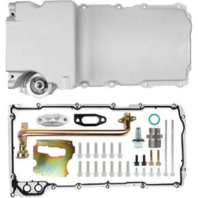 302-1 LS Swap Retrofit Aluminum Oil Pan Kit Compatible with GM Chevy GMC LS1 LS6 LS2 LS3 LS6 LSX 4.8 5.3L 5.7L 6.0L 6.2L Engines 1955-1987 Replaces 81074