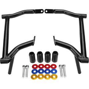 97-08 Rear Saddle Bag Guard Crash Bar Tip Over Bar Compatible with Harley Davidson Touring Street Glide Road Glide Road King Ultra Limited Electra Glide