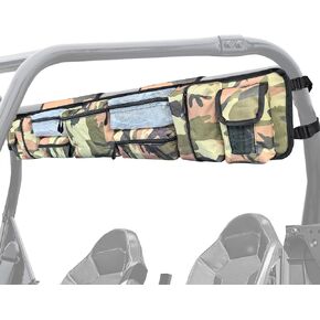 Universal UTV Accessories Storage Bag, ATV Bag Roll Cage Organizer Cargo Storage Bags Gear Bag Tool Bag Compatible with Polaris Ranger RZR Defender Honda Pioneer Talon Yamaha UTV Cart Black