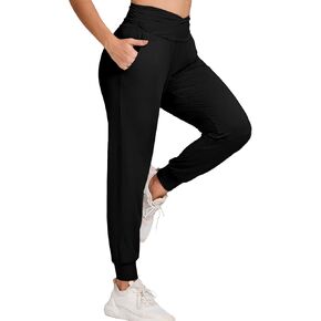 Womens Joggers Pants with Pockets Lightweight High Waisted Loose Tapered Workout Atheltic Pants for Yoga Gym Running