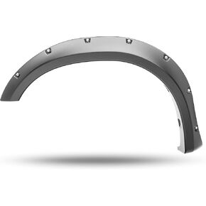 Bushwacker Pocket/Rivet Style Front Fender Flares | 2-Piece Set, Black, Smooth Finish | 30053-02 | Fits 2022-2024 Toyota Tundra