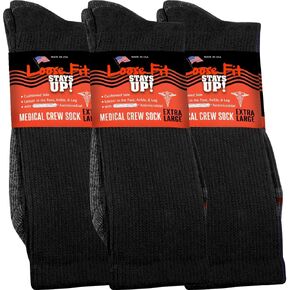 جوارب طبية للرجال والنساء (عبوة من 3 قطع) صُنعت في الولايات المتحدة الأمريكية. نعل مبطن in Kuwait