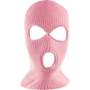 Super Z Outlet Knit Sew Acrylic Outdoor Full Face Cover Thermal Ski Mask One Size Fits Most (Black)