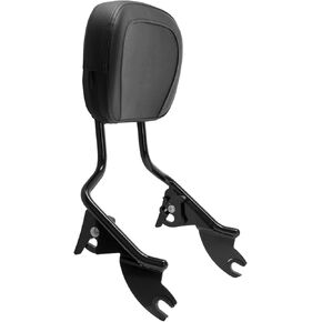 Hogworkz® Detachable Tall Sissy Bar Backrest - Compatible with 2009-2022 Harley Davidson Street Glide Road King Electra Glide Road Glide Ultra - Black