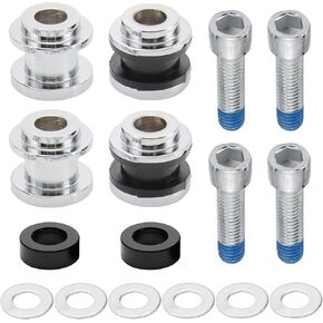 MoKitDora Hold Fast Sissy Bar Docking Hardware Kit for Harley 2018-later Softail Fat Boy FLFB, FLFBS, FXBR FXBRS FLDE, FLHC, FLHCS, Slim FLSL, FXBB, FXFBS, FLSB, FXLR, FXLRS and FXST Models, Black