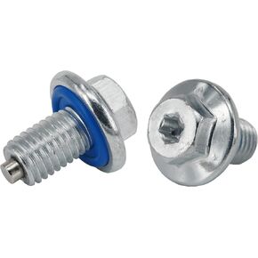 2 Pcs Oil Drain Plug M12-1.75, 15mm Hex Head T45 Torx Compatible with 2013-2022 GMC, Buick, Cadillac, Chevrolet, Replace GM 55577568, 090-948, 090948