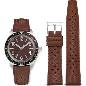 FKM Rubber Watch Bands Tropical Style Quick Release Fluororubber Watch Strap 18mm 20mm 22mm Universal Soft Breathable Durable Sporty FKM Rubber Replacement Band Strap for Men Women